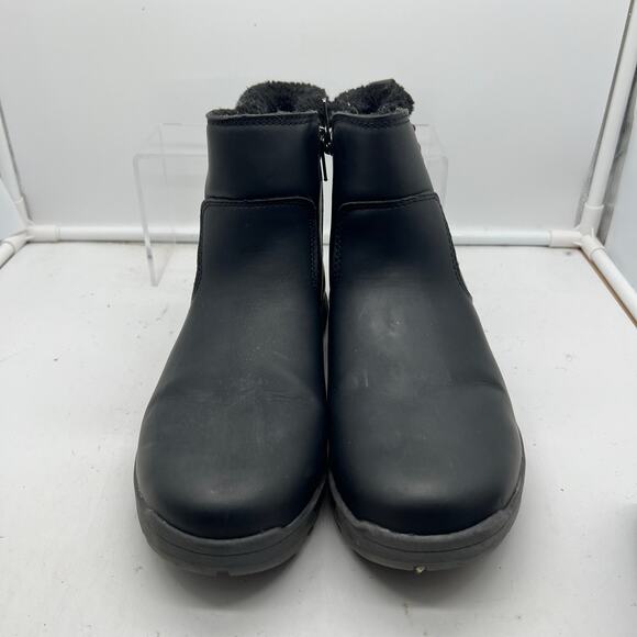 Eddie Bauer Boots Womens 9 Siren Insulated Winter Black Zip - Picture 3 of 8